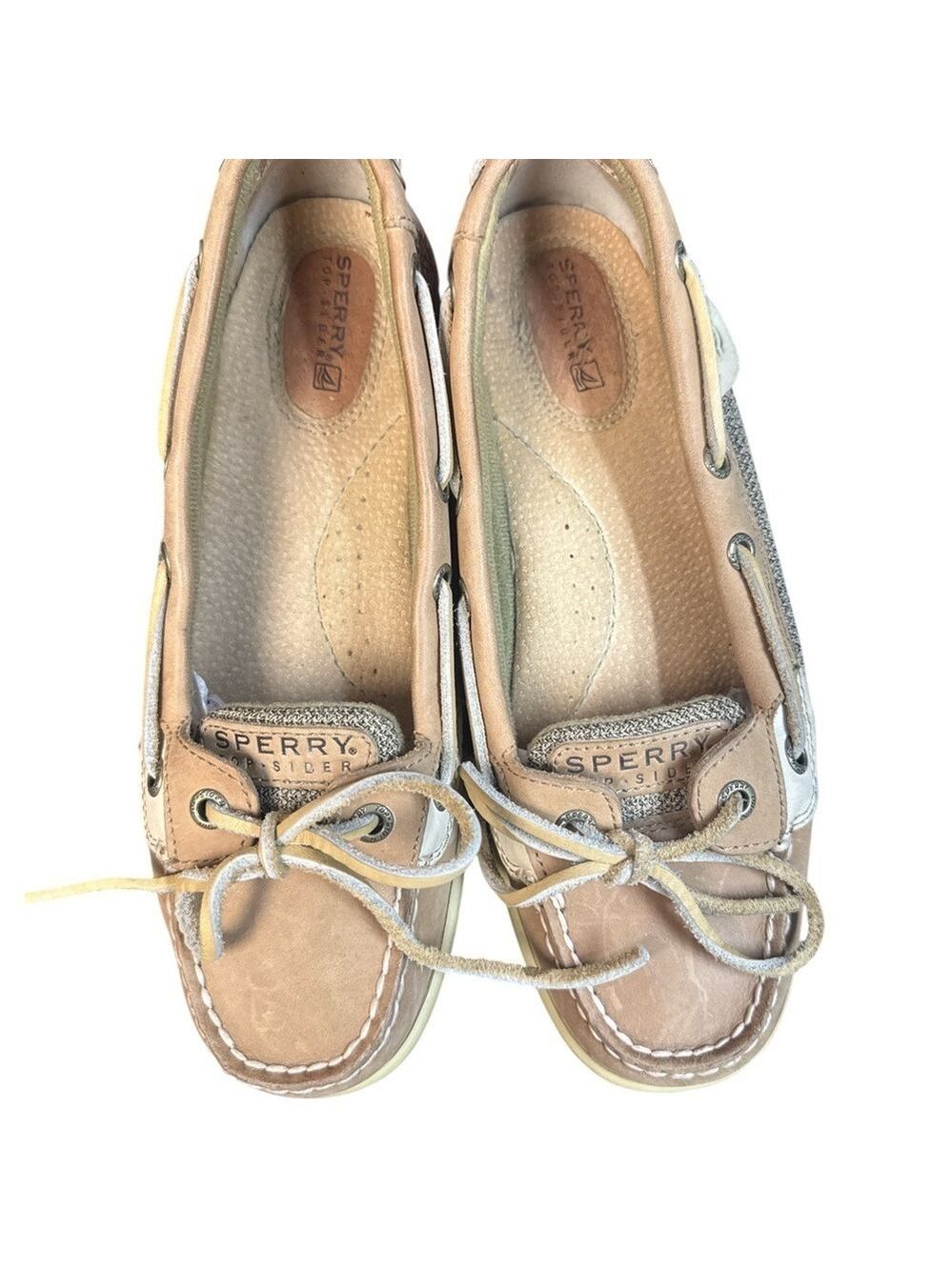 Sperry Angelfish Women's Boat Shoes Brown Leather Size 7 - Picture 9 of 11